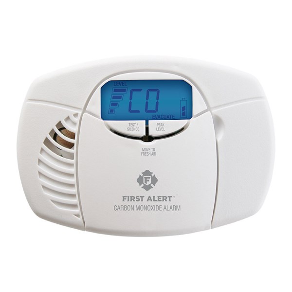 First Alert Battery Operated 3V Electrochemical Digital Display Carbon Monoxide Alarm - Mc Mu