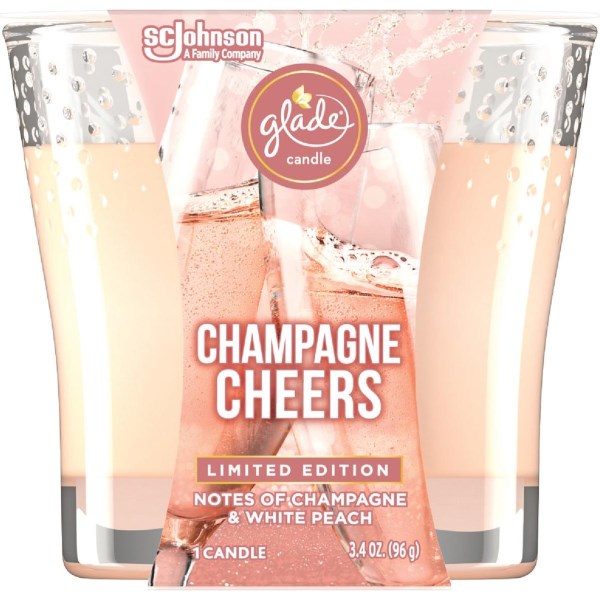 Glade 3.4 Oz. Champagne Cheers Candle - Mc Mu