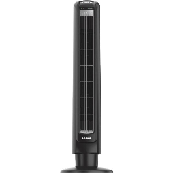 Lasko 32 In. 3-Speed Oscillating Black Tower Fan with Remote Control - Mc Mu