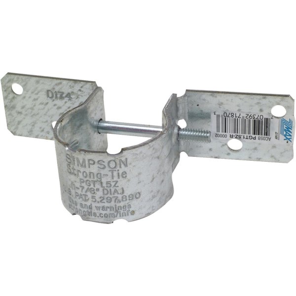 Simpson Strong-Tie 1-7/8 In. O.D. 12 Ga. Standard Application Pipe Rail Tie - Mc Mu