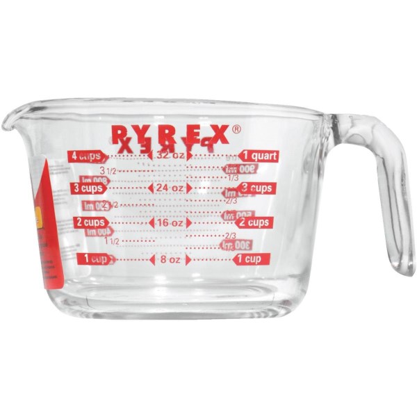 Pyrex Prepware 4 Cup Clear Glass Measuring Cup - Mc Mu