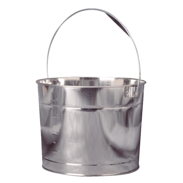 Leaktite 5 Qt. Silver Metal Pail - Mc Mu