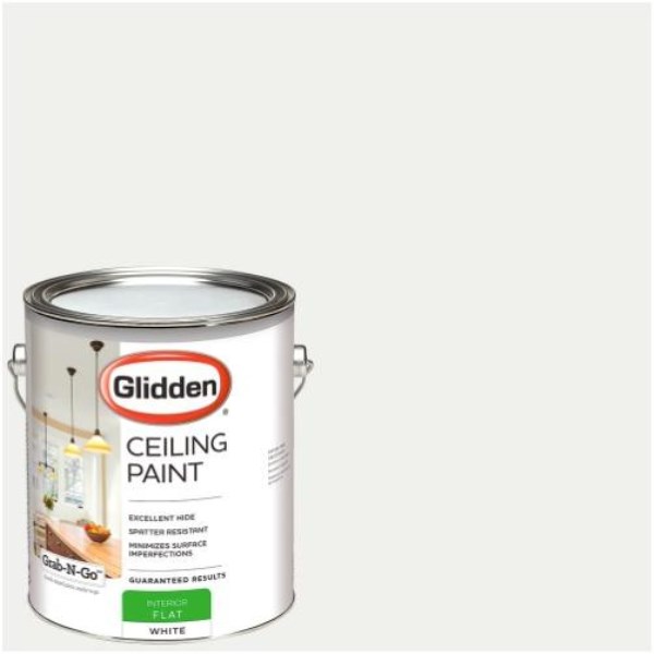 Glidden 1 Gal. Interior Flat Ceiling Paint - Mc Mu
