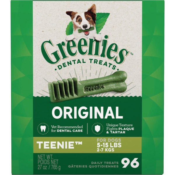 Greenies Teenie Toy Dog Original Flavor Dental Dog Treat (96-Pack) - Mc Mu