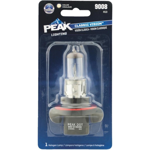 PEAK Classic Vision 9008 H13 12.8V Halogen Automotive Bulb - Mc Mu