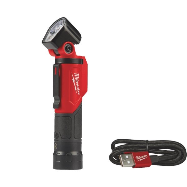 Milwaukee REDLITHIUM LED Aluminum USB Rechargeable Pivoting Flashlight - Mc Mu