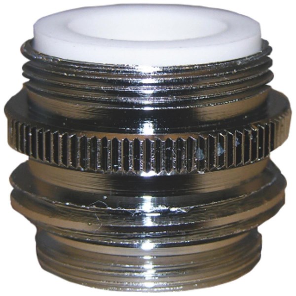 Lasco No Lead Dual Thread Male Faucet Adapter, Chrome-Plated - Mc Mu
