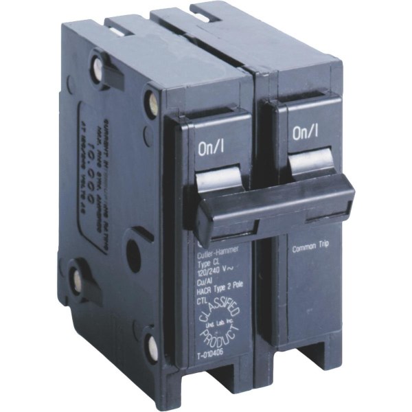 Eaton 20A Double-Pole Standard Trip Universal Replacement Circuit Breaker - Mc Mu