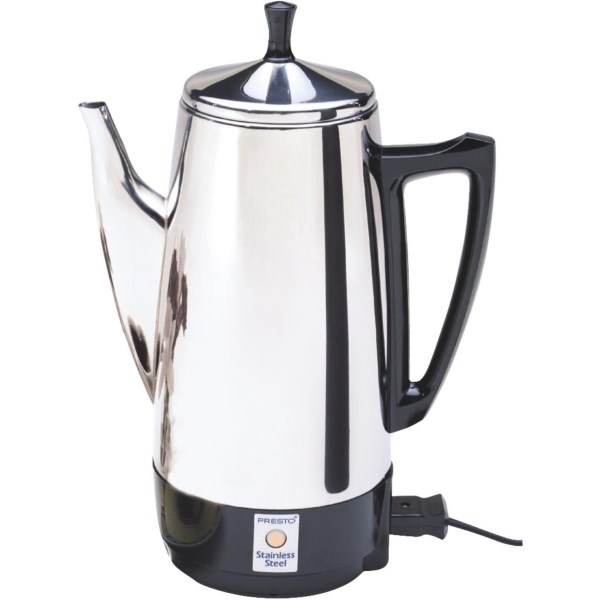 Presto 2 To 12 Cup Stainless Steel Electric Coffee Percolator - Mc Mu