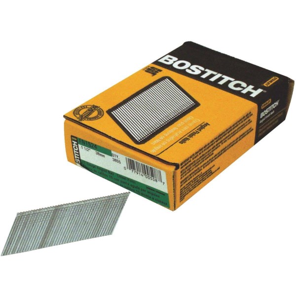 Bostitch 15-Gauge Coated 25 Degree FN-Style Angled Finish Nail, 1-3/4 In. (3655 Ct.) - Mc Mu