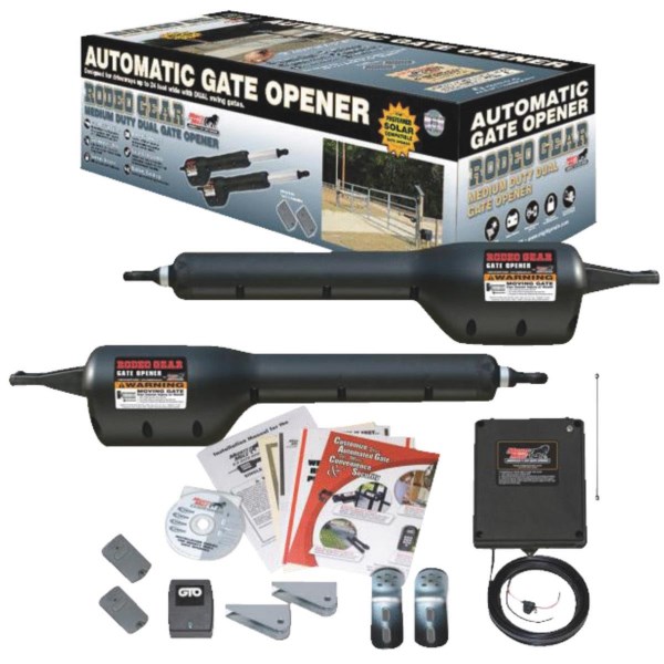 Mighty Mule MM372W 16 Ft. 550 Lb. Smart Dual Gate Opener Kit - Mc Mu