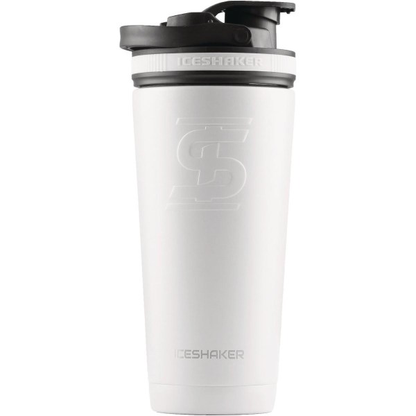 Ice Shaker 26 Oz. White Insulated Vacuum Bottle & Shaker - Mc Mu
