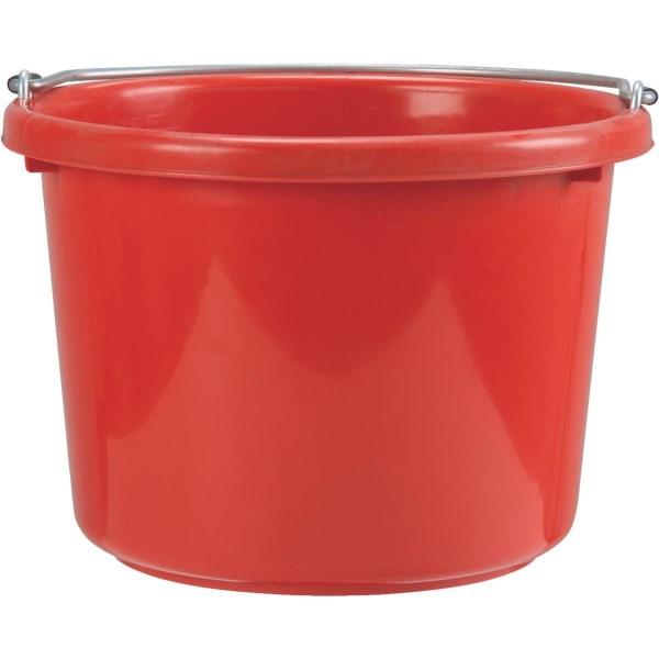 Tuff Stuff 8 Qt. Red Poly Bucket - Mc Mu