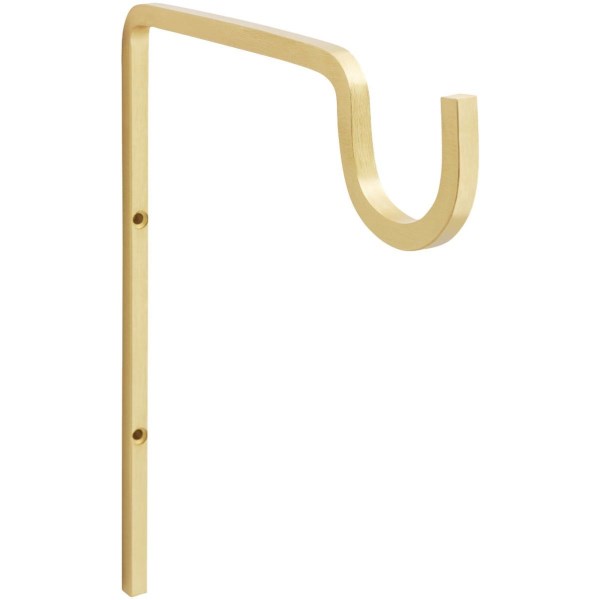 National 2646 9 In. Brushed Gold Steel Extended Wall Hook Plant Hanger - Mc Mu