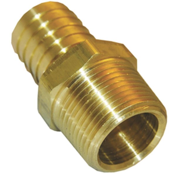 Lasco 3/8 In. MPT x 3/8 In. Brass Hose Barb Adapter - Mc Mu