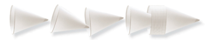 Rubbermaid 4 Oz. Cone Paper Cup (200-Pack) - Mc Mu