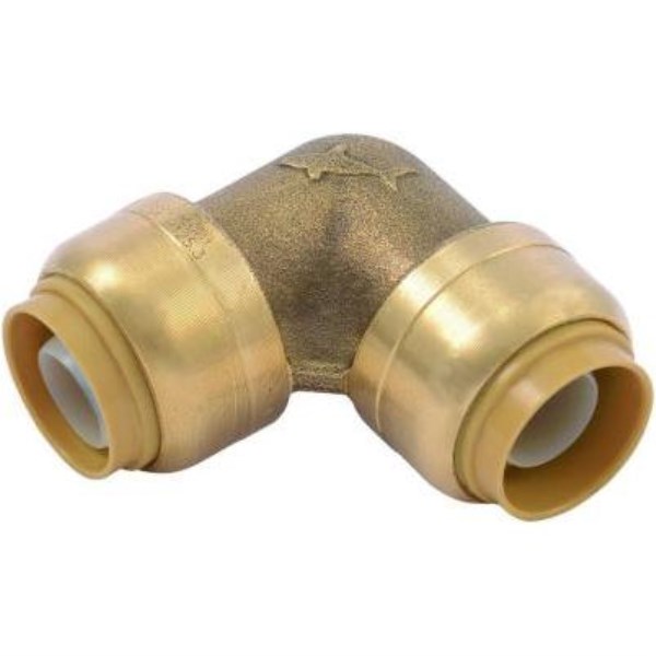 SharkBite 1/2 In. x 1/2 In. 90 Deg. Push-to-Connect Brass Elbow  (1/4 Bend) (4-Pack) - Mc Mu