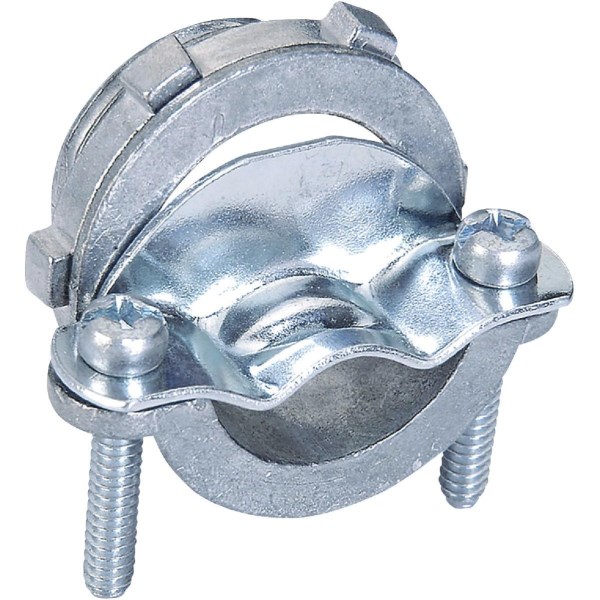 Sigma Engineered Solutions ProConnex 1 In. Die-Cast Zinc Clamp-on Type NM/SE Cable Connector - Mc Mu