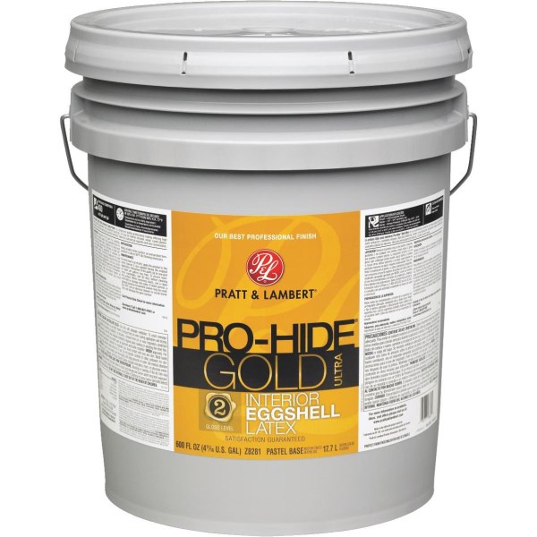 Valspar Pro-Hide Gold Ultra Latex Eggshell Interior Wall Paint, Pastel Base, 5 Gal. - Mc Mu
