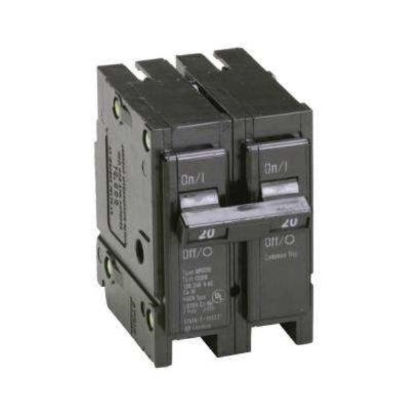 Eaton BR 20A Double-Pole Standard Trip Circuit Breaker - Mc Mu