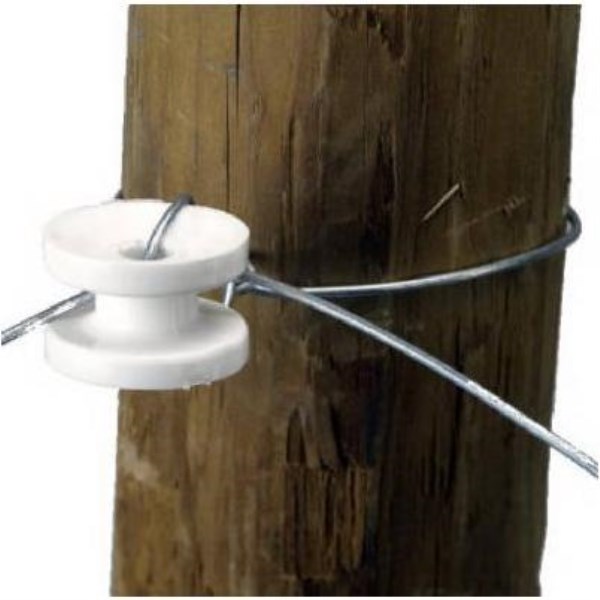 Dare Donut White Polyethylene Electric Fence Insulator (10-Pack) - Mc Mu
