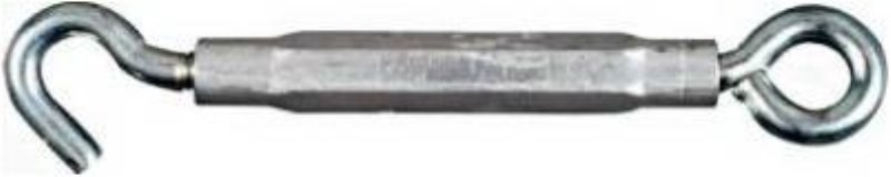 National 3/8 In. x 10-1/2 In. Stainless Steel Hook & Eye Turnbuckle - Mc Mu