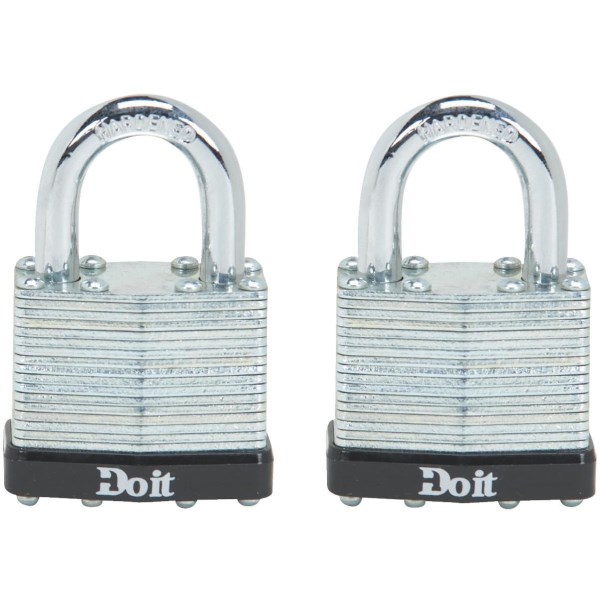 Do it 1-1/2 In. W. Laminated Steel Padlock (2-Pack) - Mc Mu