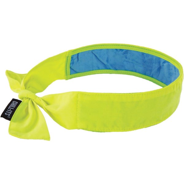 Ergodyne Chill-Its Headband High-vis Lime Cooling Bandana - Mc Mu