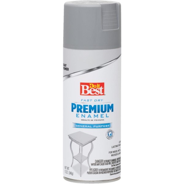 Do it Best Premium Enamel Gray 12 Oz. All-Purpose Spray Paint Primer - Mc Mu