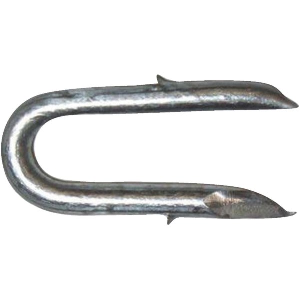 PrimeSource 1-1/4 In. 8 ga Single Barb Galvanized Fence Staple (450 Ct., 5 Lb.) - Mc Mu