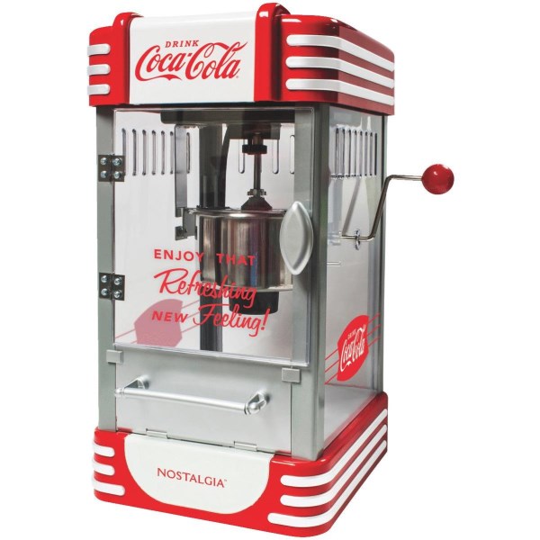 Nostalgia Retro Series Red Styling 2.5 Oz. 10-Cup Tabletop Kettle Popcorn Maker - Mc Mu