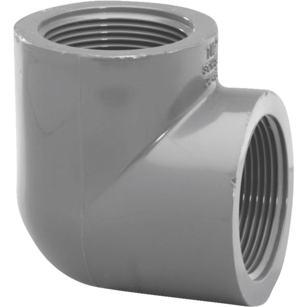 Charlotte Pipe 2 In. Female x Female Schedule 80 90 Deg. PVC Elbow (1/4 Bend) - Mc Mu