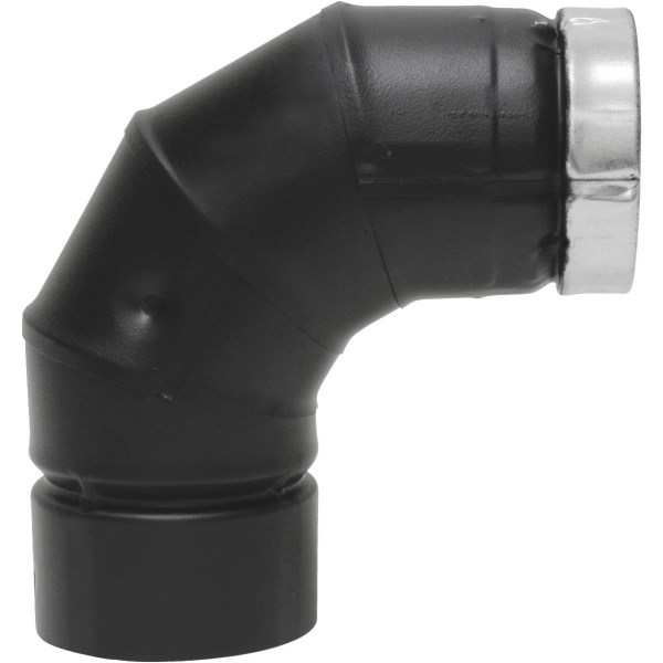 SELKIRK VP Pellet Pipe 3 In. x 5-13/16 In. x 90 deg Pellet Stove Pipe Elbow - Mc Mu