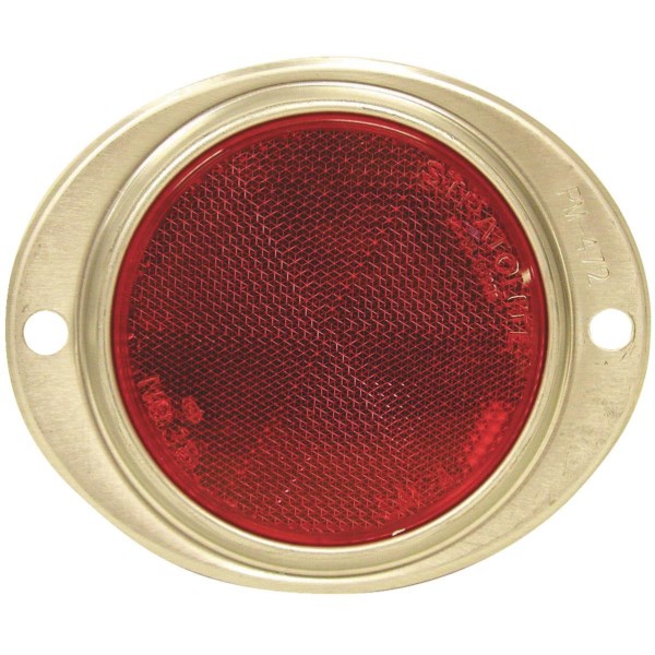 Peterson 3 In. Dia. Red Oval Reflector - Mc Mu