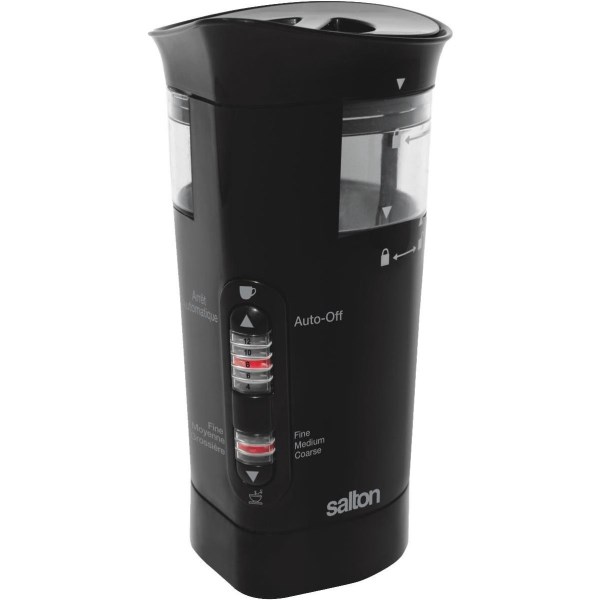 Salton 12-Cup Black Smart Coffee Grinder - Mc Mu