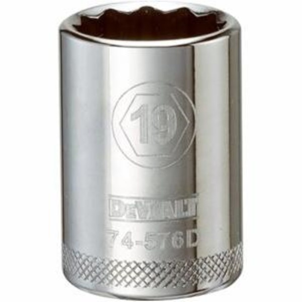 Metric Shallow Socket, 12-Point, 1/2-In. Drive, 19mm - Mc Mu