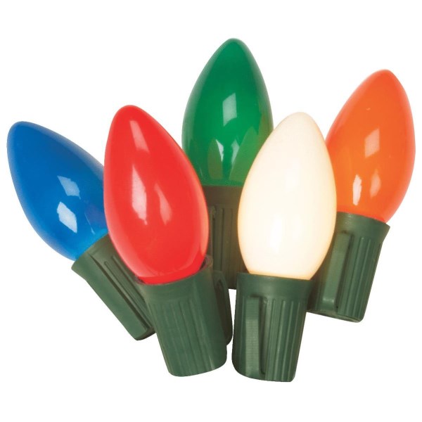 J Hofert Ceramic Multi 25-Bulb C9 Incandescent Light Set - Mc Mu