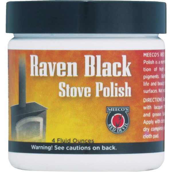Meeco’s Red Devil 4 Oz. Paste Black Stove Polish - Mc Mu