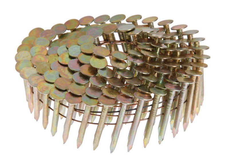 Grip-Rite 15 Degree Wire Weld Electrogalvanized Coil Roofing Nail, 1-1/4 In. (7200 Ct.) - Mc Mu