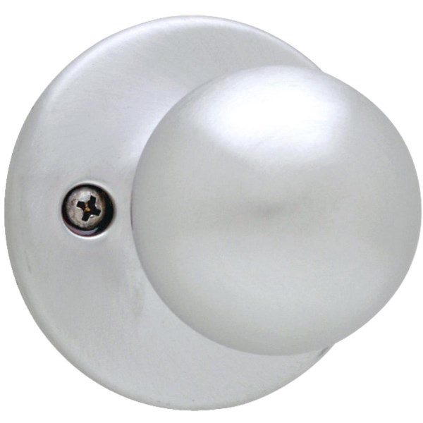 Kwikset Satin Chrome Polo Dummy Door Knob - Mc Mu