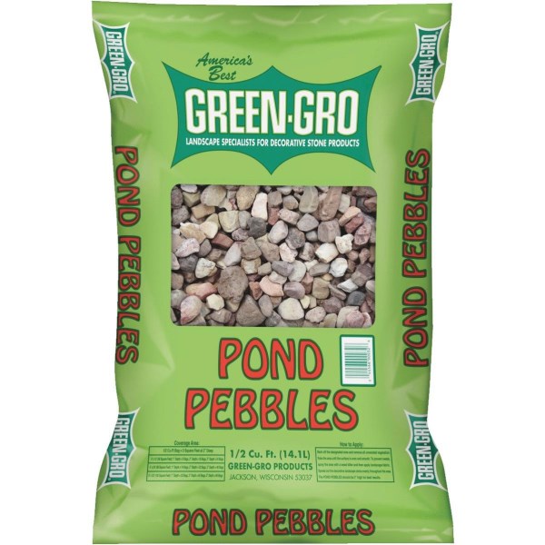 New Plant Life 0.5 Cu. Ft. 3/4 In. River Pebbles - Mc Mu