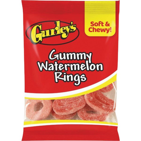 Gurley’s 5 Oz. Gummy Watermelon Rings - Mc Mu