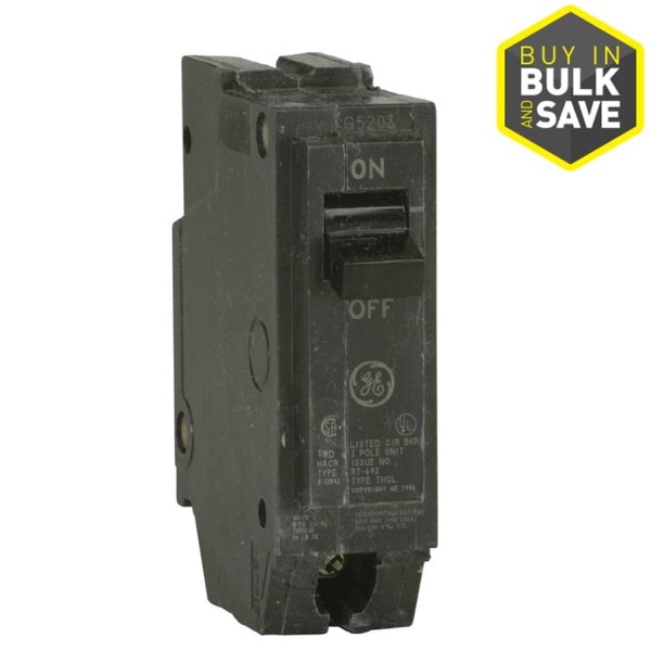 GE THQL 30A Single-Pole Standard Trip Circuit Breaker - Mc Mu