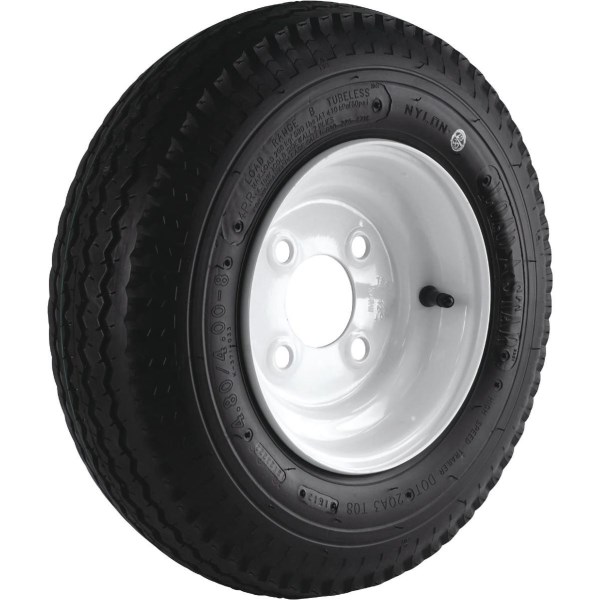 Kenda Loadstar Tire/Wheel Assembly 4.80-8 LRB Bias 4 Hole Assembly - Mc Mu