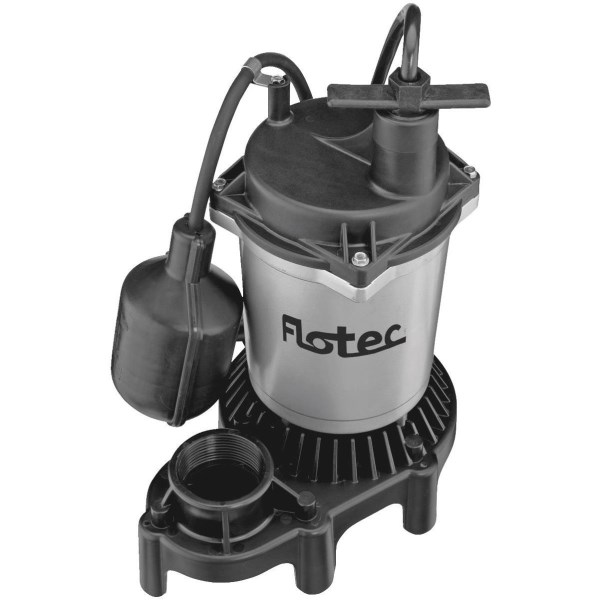 Flotec 1/2 HP 115V Submersible Sump Pump with Tethered Switch - Mc Mu