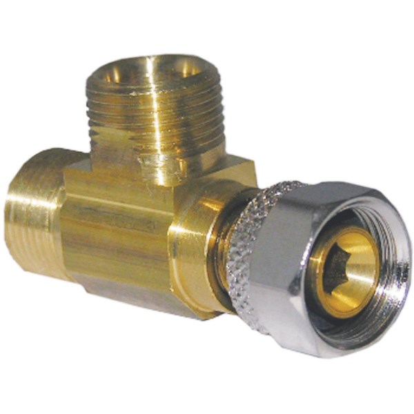 Lasco 3/8 In. FC Inlet x 3/8 In.C Outlet x 3/8 In.C Outlet Brass Extender Tee - Mc Mu