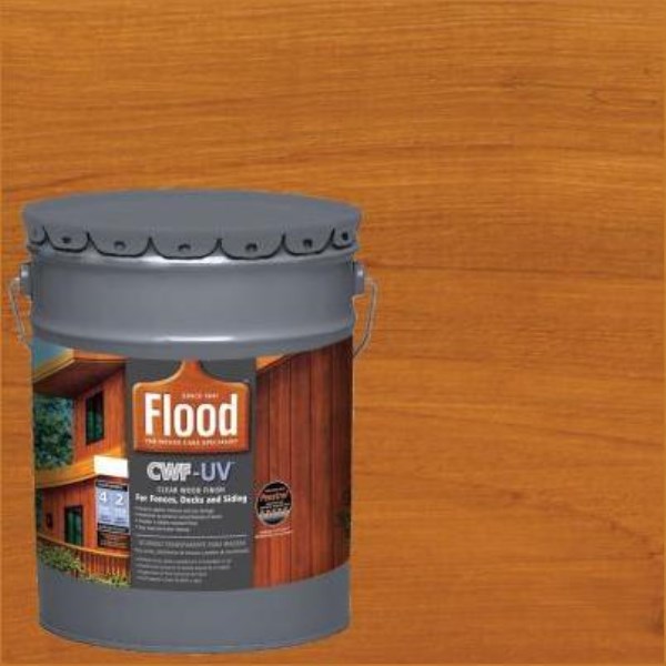 Flood CWF-UV Oil-Modified Fence Deck and Siding Wood Finish, Cedar, 5 Gal. - Mc Mu