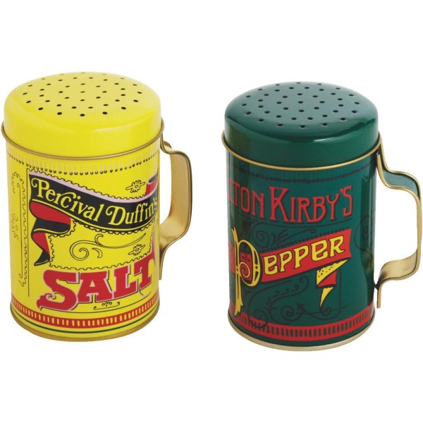 Norpro 10 Oz. Tin Nostalgic Salt & Pepper Shaker Set - Mc Mu