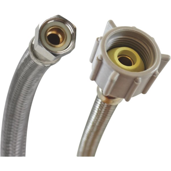 Fluidmaster 3/8 In. Comp x 7/8 In. Ballcock x 9 In. L Braided Stainless Steel Toilet Connector - Mc Mu