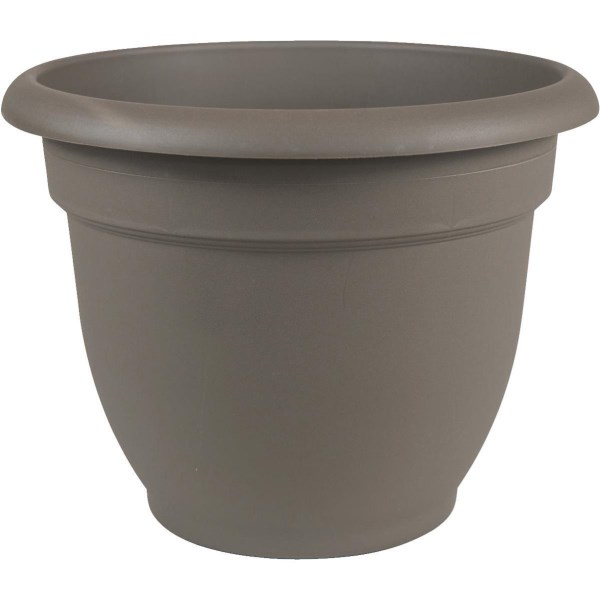 Bloem Ariana 6.5 In. H. x 6 In. Dia. Plastic Self Watering Charcoal Planter - Mc Mu